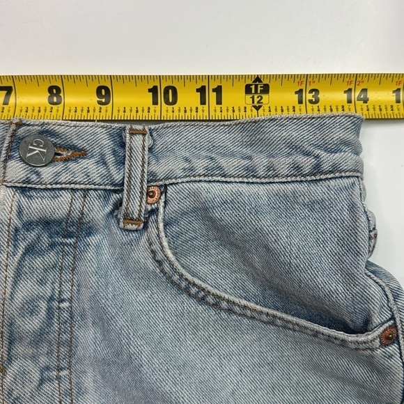 Calvin Klein Denim Button Fly Shorts Size 7 - Picture 3 of 10